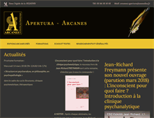 Tablet Screenshot of apertura-arcanes.com